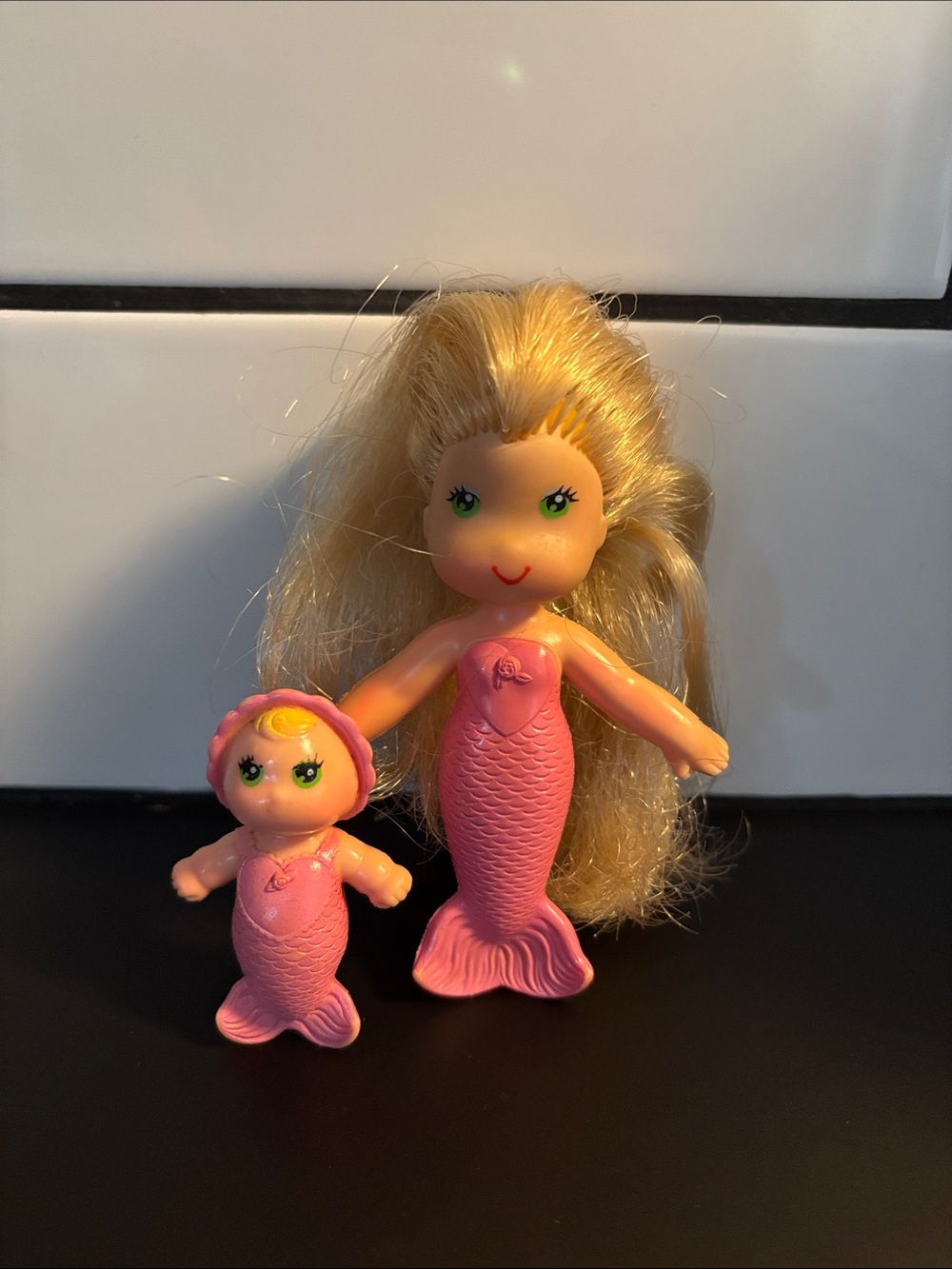 Vintage 70’s Sea Wees Sandy & Baby Star Mermaid Doll Set